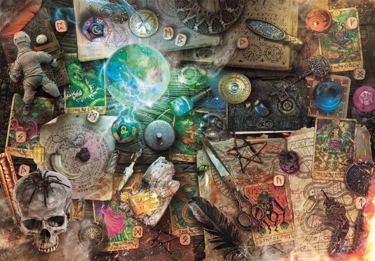 Puzzle CLEMENTONI Maleficium – okkulte artefakter 1000 brikker