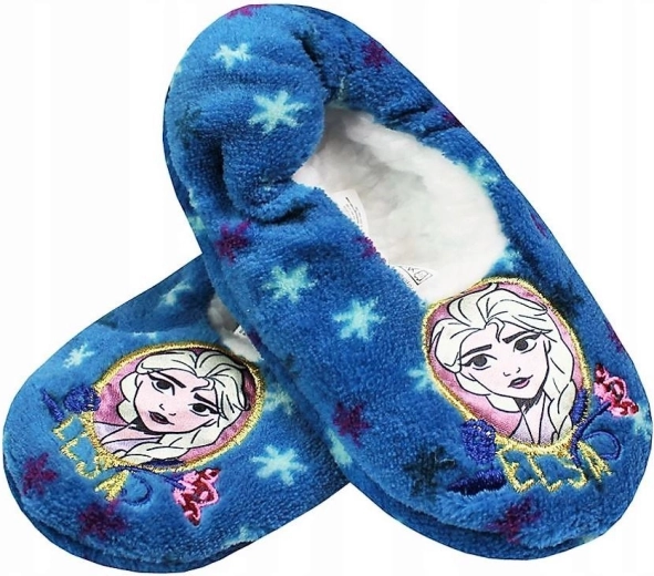 Frozen Elsa-tøfler – blå med skridsikker sål