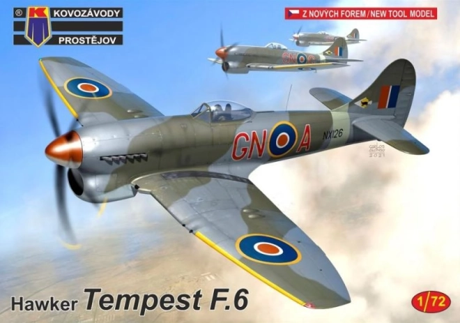 Model af flyet Tempest F.6 i skala 1/72