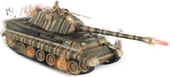RC-tank King Tiger med kampsæt