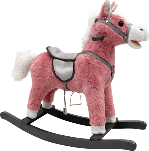 Gyngehest 74 cm Lyde Lyserød