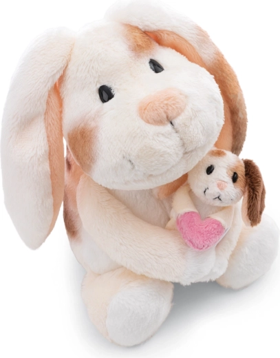 Nici plys-kanin med unge Little & Me 20 cm
