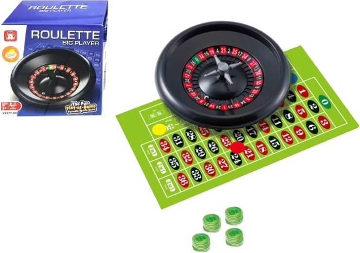 Roulette i æske – familie mini-roulette