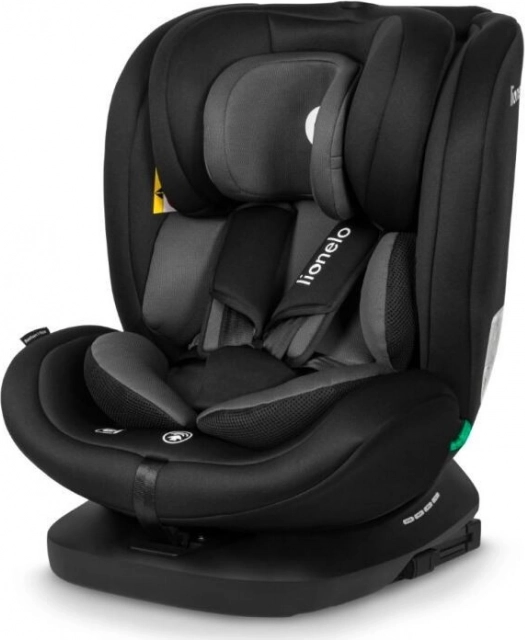 Autostol Bastiaan i-Size 40–150 cm – Sort grå