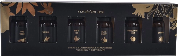 Gavesæt med æteriske olier Black 6×10 ml