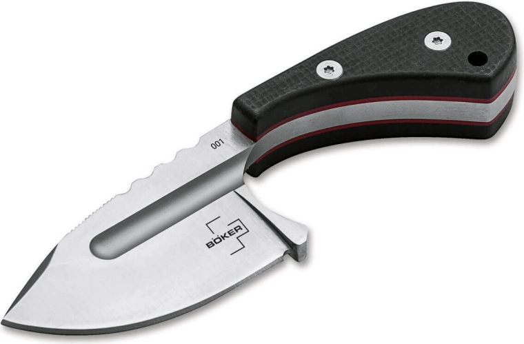 Böker Plus Sigyn – halskniv med 5 cm klinge, G10 og Kydex-skede
