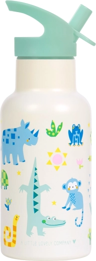 A Little Lovely Company rustfri drikkeflaske jungle 350 ml