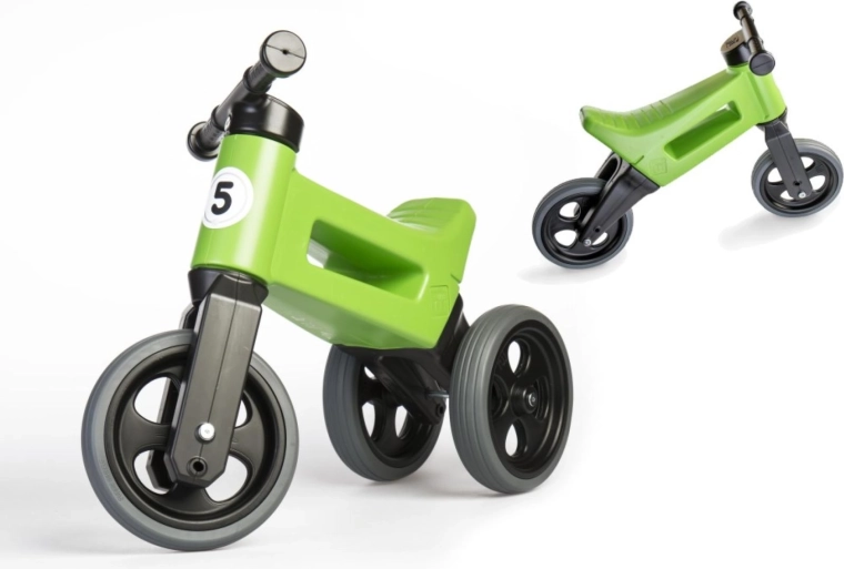Løbecykel Funny Wheels Rider Sport 2-i-1 til børn – Grøn