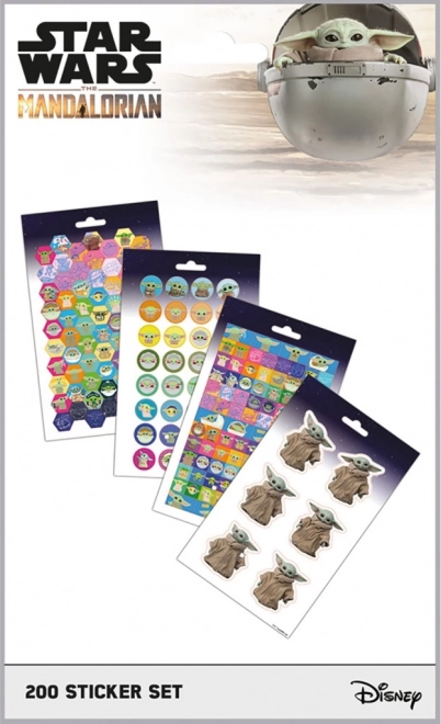 Mandalorian-klistermærker - Sæt med 200 stk.