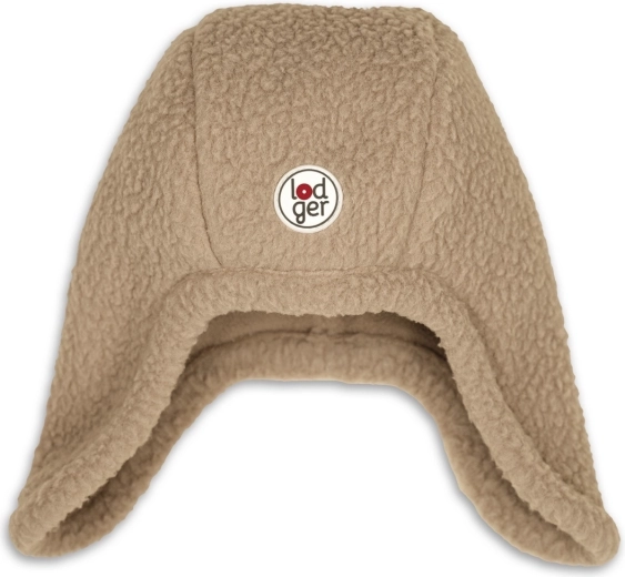 Lodger vinter-fleecehue Teddy Beige 3–6 måneder