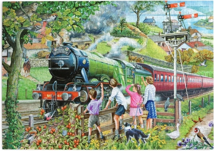 House of Puzzles-puslespil Fuld damp fremad, 1000 brikker