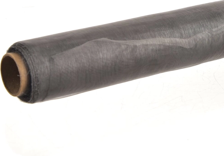 Grå organza 36 cm x 9 m til dekoration og gaveindpakning