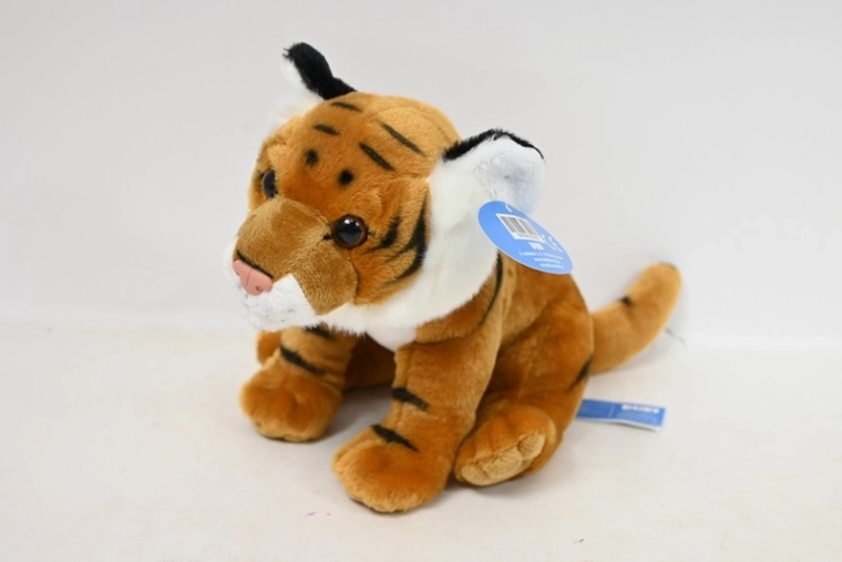 Brun plys tiger 20 cm