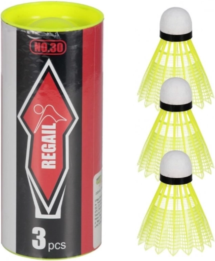 Badmintonfjerbolde i rør 3 stk.
