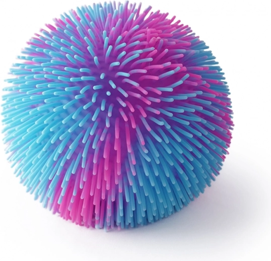 Strittende regnbuebold med lys – lyserød-blå