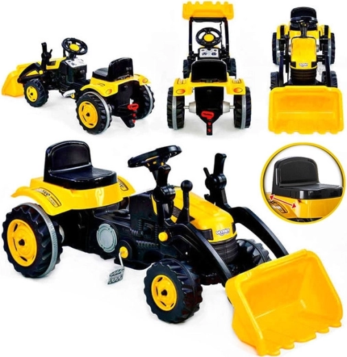 Pedaltraktor Woopie MaxTrac Classic med frontskovl