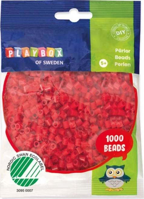 Strygeperler Røde 1000 stk