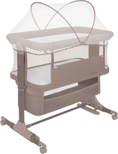 Lionelo bedsidekrybbe Jodie 3 i 1 beige taupe