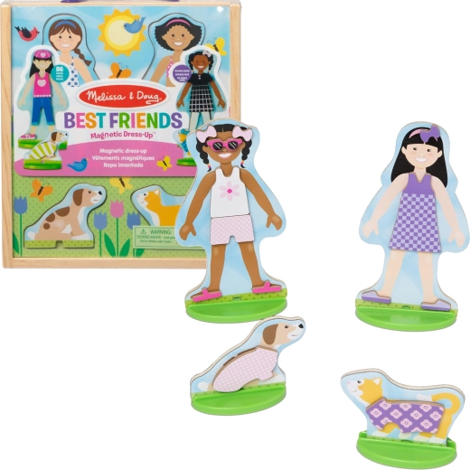 Magnetiske påklædningsdukker Melissa & Doug Best Friends