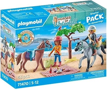 Legepladsen Mountain Beach med Amelia og Ben Playmobil