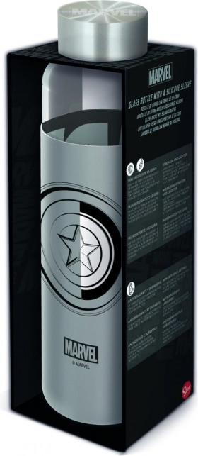Glasflaske med silikoneovertræk 585 ml MARVEL