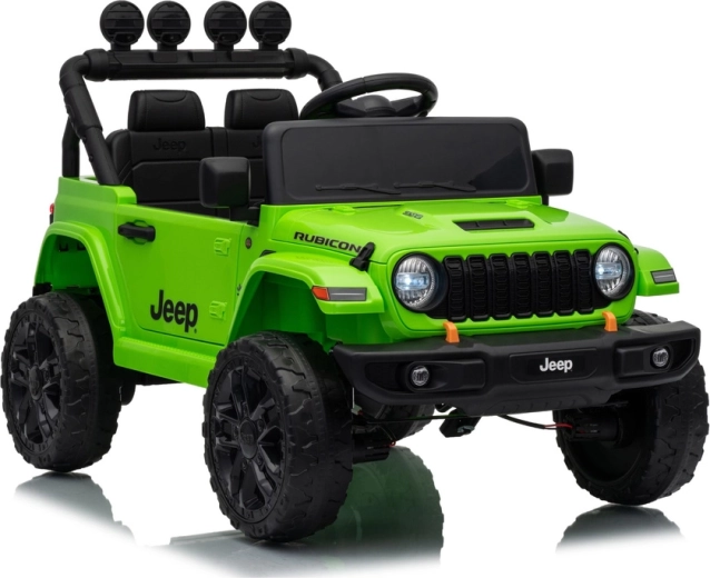 Jeep Rubicon elektrisk bil til børn 24 V grøn