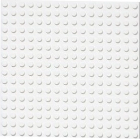 Dobbeltsidet byggeplade 16x16 hvid