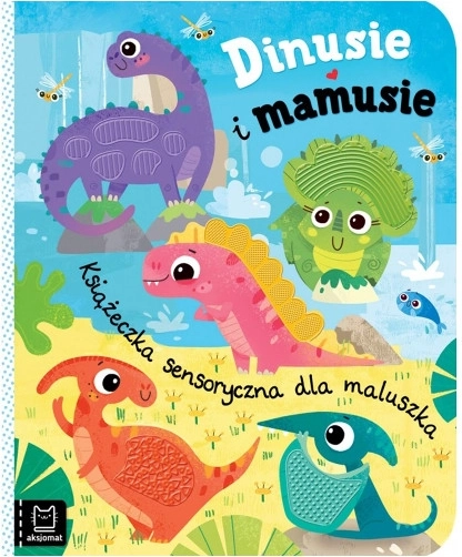 Dinosaurer og mødre – sansebog for de mindste med silikoneelementer
