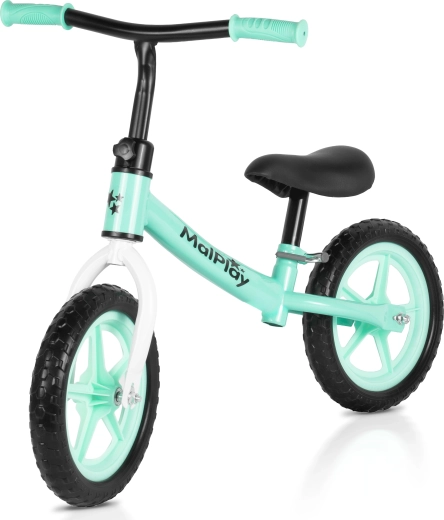 Løbecykel FLIKO turkis-hvid