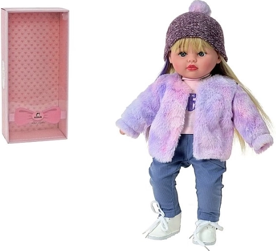 Talende babydokke med lyde på polsk 40 cm