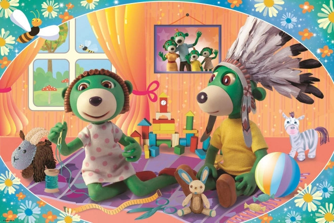 Puzzle Treflíci fælles sjov MAXI 24 brikker