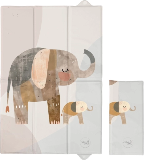 Ceba Baby rejsepusleunderlag Basic Elephant Family 60 × 40 cm