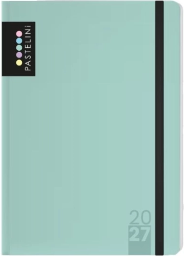 Pastelini ugekalender A6 2027 grøn