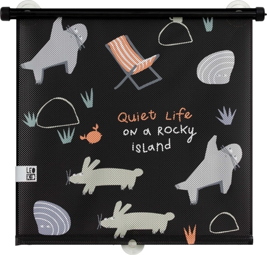 Leokid solskærm til bil Rocky Island