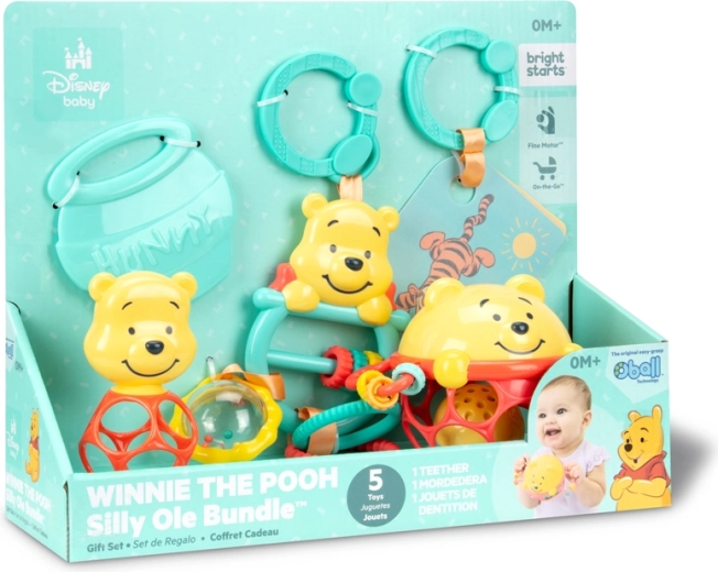 Disney Baby Gaveæske med flere sanseindtryk – Peter Plys – 5 stk.