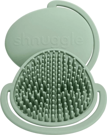 Shnuggle babysilikonebørste til hovedbund eucalyptus