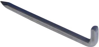 Krampe 100 mm blank (100 stk.)