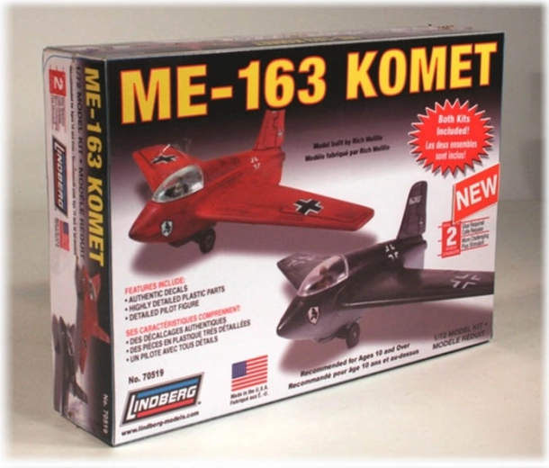 Lindberg Messerschmitt Me-163 Komet – plastikflymodel 1:72