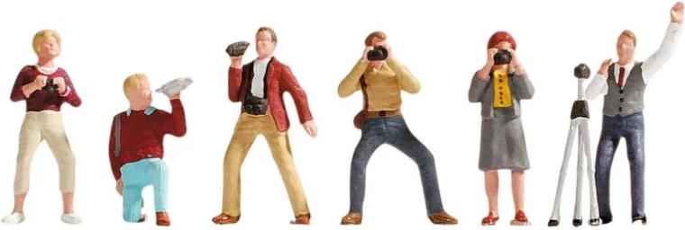 Noch sæt fotograffigurer H0 (6 stk.)