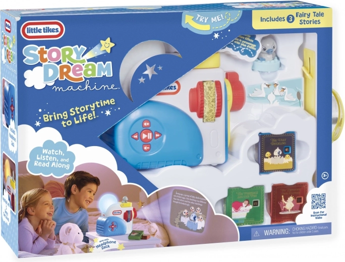 Eventyrprojektor og natlys Little Tikes Story Dream Machine med sæt af 3 historier