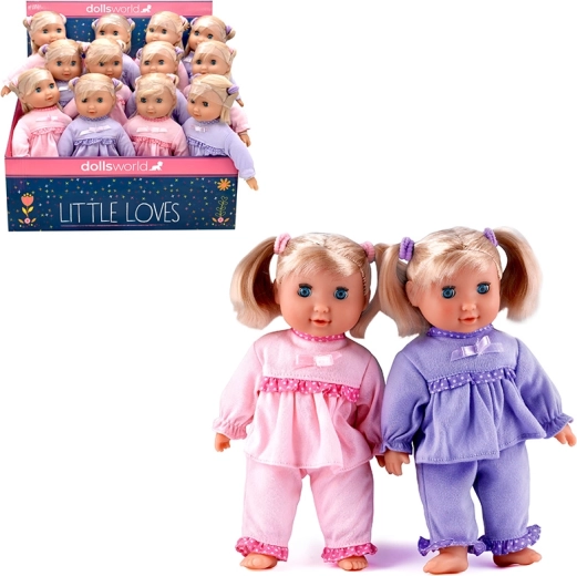 Dolls World sovende dukker Adélka og Barborka 25 cm – sæt med 2 typer