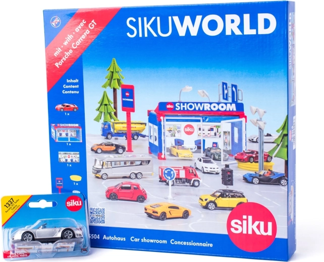 SIKU World bilforhandler med Porsche 911 Turbo-bil