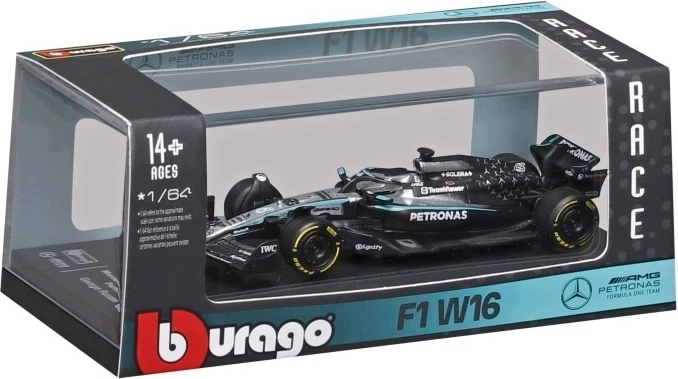 Bburago samlermodel F1 Mercedes‑AMG – George Russell 1:64