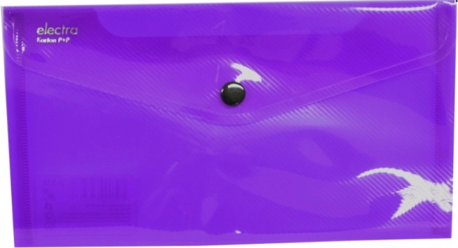 DL-kuvertmappe med trykknap, lilla