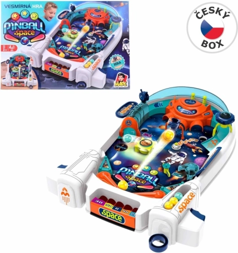 Interaktiv pinball med rumtema 43 cm