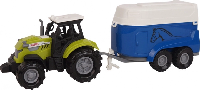 Traktor med påhængsvogn