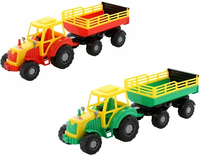 Altaj traktor med anhænger