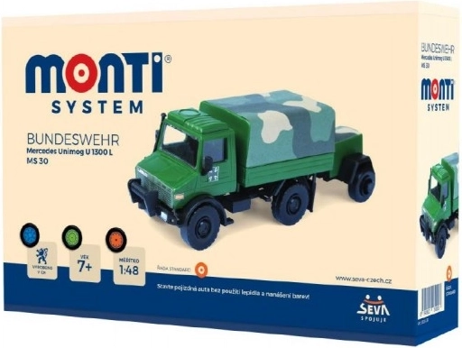 Byggesæt MONTI SYSTEM Bundeswehr Mercedes Unimog 1:48