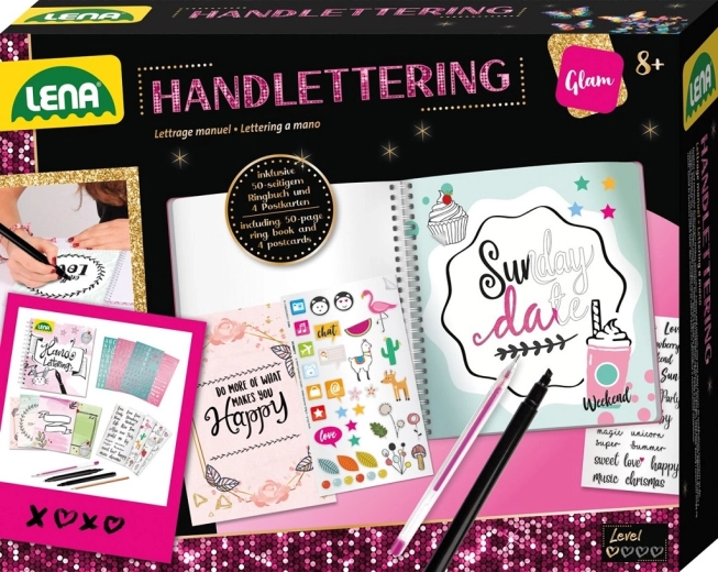 Lena Min dagbog Handlettering – kreativt sæt til kalligrafi