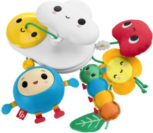 Fisher‑Price hængelegetøj Happy World med blomst og sky